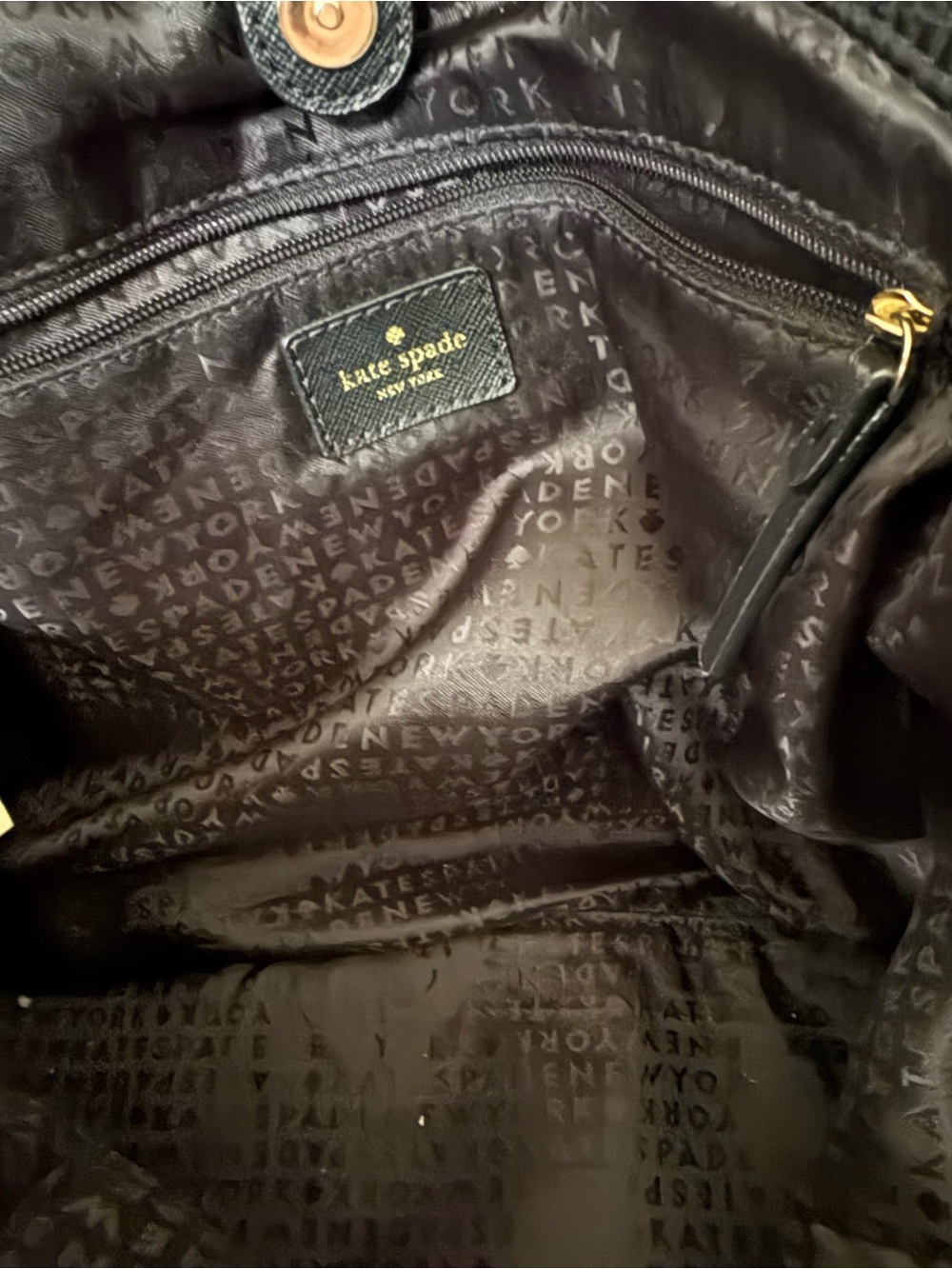 kate spade Black Quilted Tote - Picture 4 of 8
